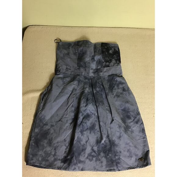Roxy Women Tie-Dye Strapless Mini Dress Sz. 9 EUC  Festival Sexy Bohemian Trendy - Picture 6 of 13